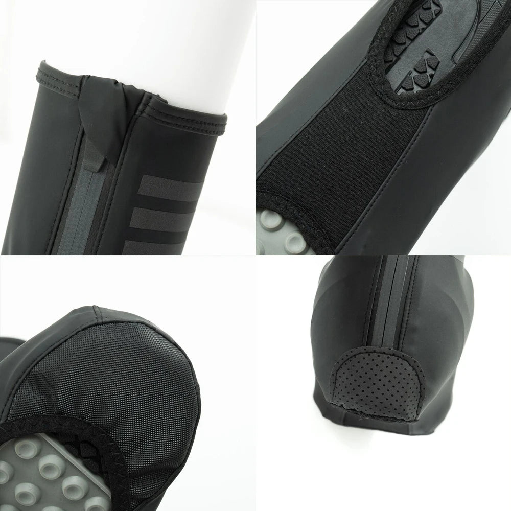 YKYWBIKE Waterproof Cycling Overshoes Bicycle Shoes Covers Reflective Windproof MTB Road Keep Warm Bike Lock Protector