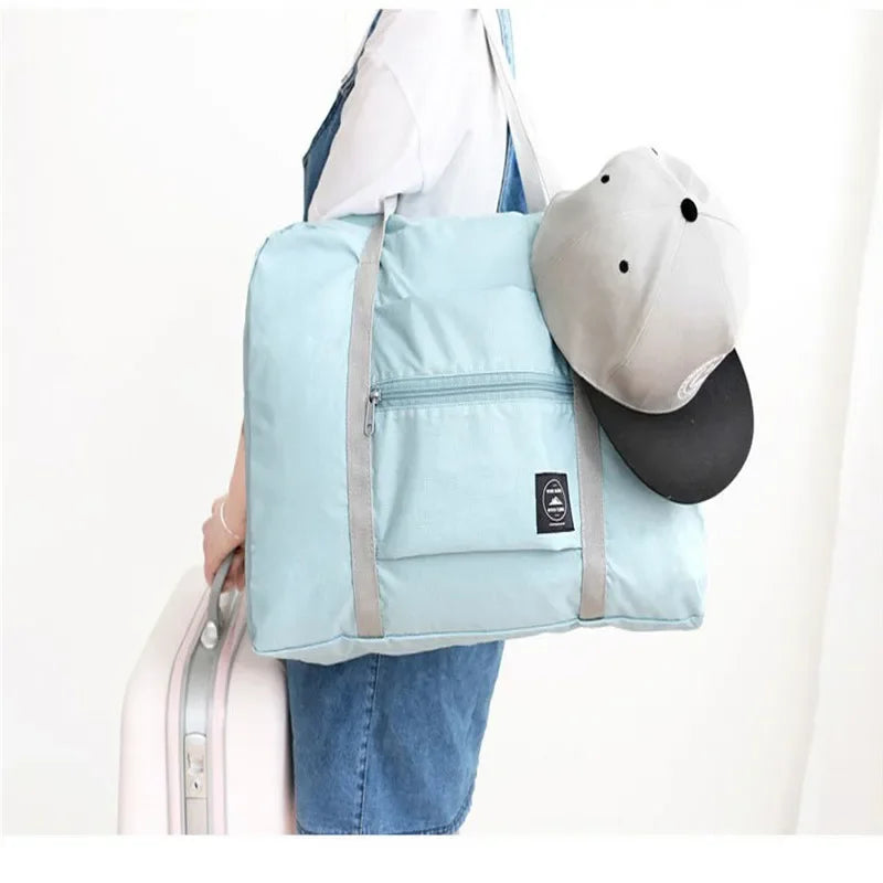 Portable Multi-function Bag Folding Travel Bags Nylon Waterproof Bag Large Capacity Hand Luggage Business Trip Traveling Bags