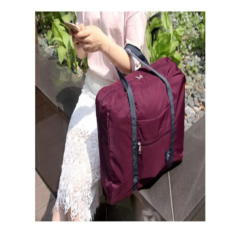 Portable Multi-function Bag Folding Travel Bags Nylon Waterproof Bag Large Capacity Hand Luggage Business Trip Traveling Bags