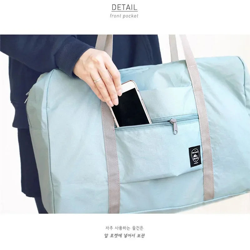 Portable Multi-function Bag Folding Travel Bags Nylon Waterproof Bag Large Capacity Hand Luggage Business Trip Traveling Bags