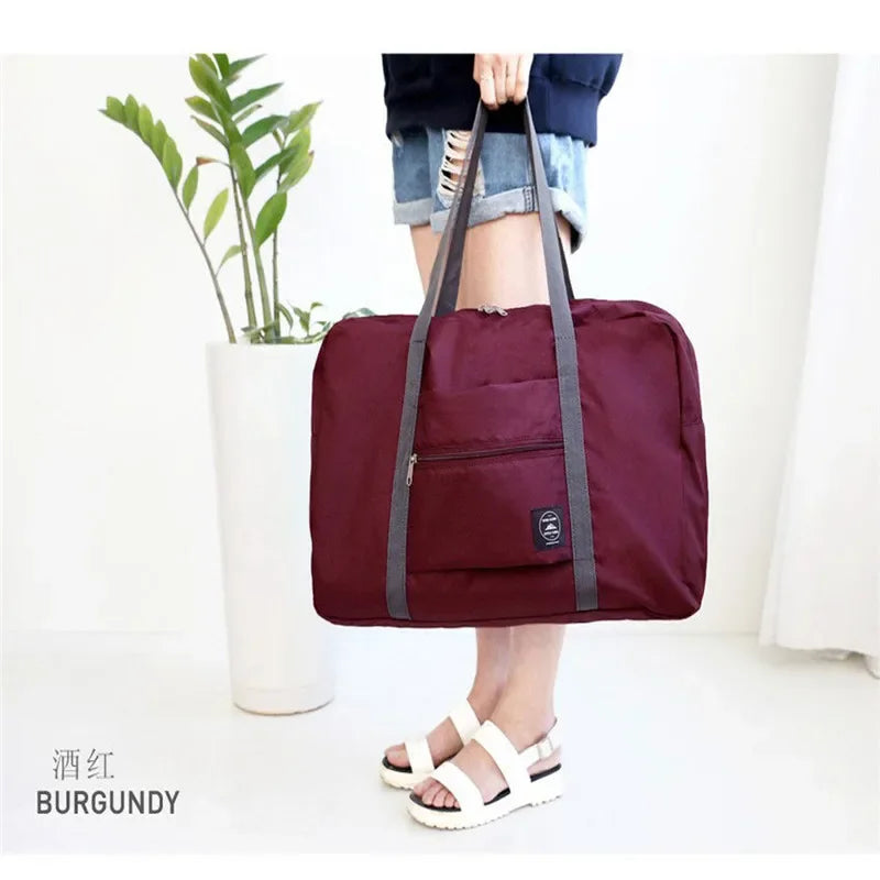 Portable Multi-function Bag Folding Travel Bags Nylon Waterproof Bag Large Capacity Hand Luggage Business Trip Traveling Bags