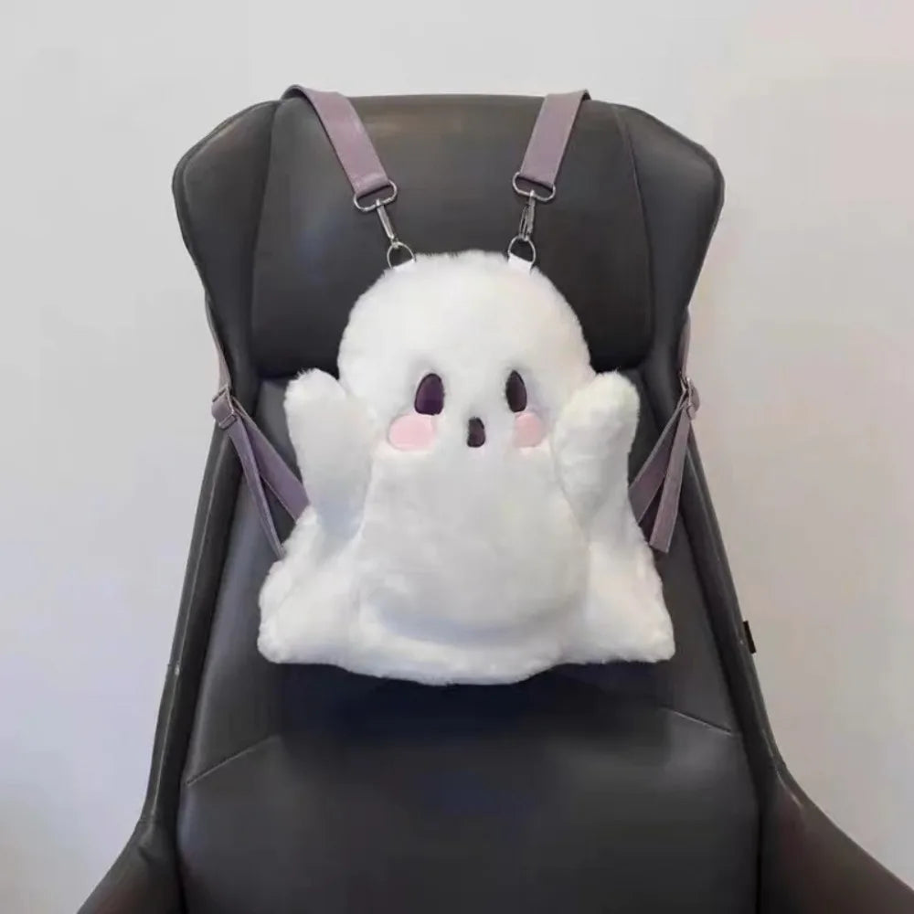 Little Ghost Backpacks For Women Classic Backpacks For Women Funny Halloween Backpacks For Women Cute Women's Chic Shoulder Bags