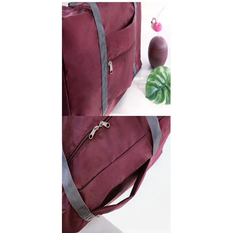 Portable Multi-function Bag Folding Travel Bags Nylon Waterproof Bag Large Capacity Hand Luggage Business Trip Traveling Bags