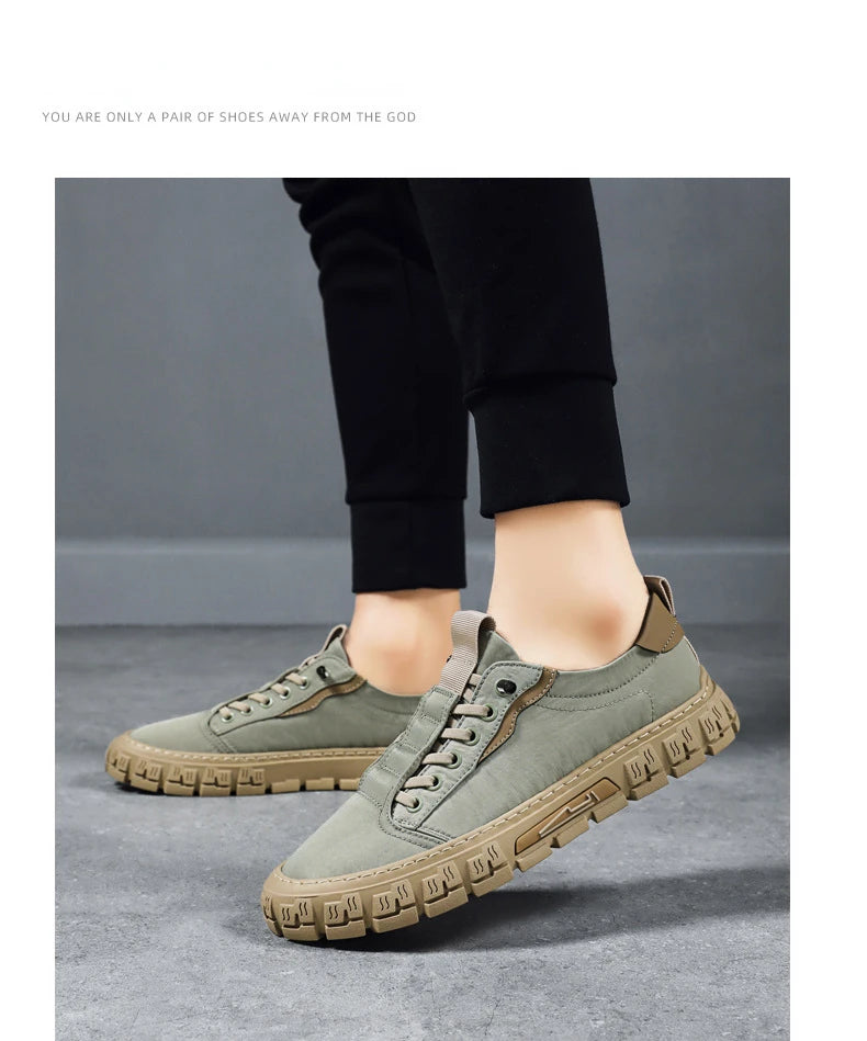 Men Shoes Ice Silk Canvas Shoes for Men 2023 New Breathable Sport Casual Shoes Slip on Men Sneakers Platform Vulcanized Loafers