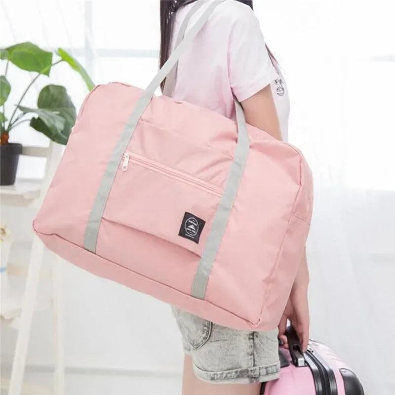 Portable Multi-function Bag Folding Travel Bags Nylon Waterproof Bag Large Capacity Hand Luggage Business Trip Traveling Bags