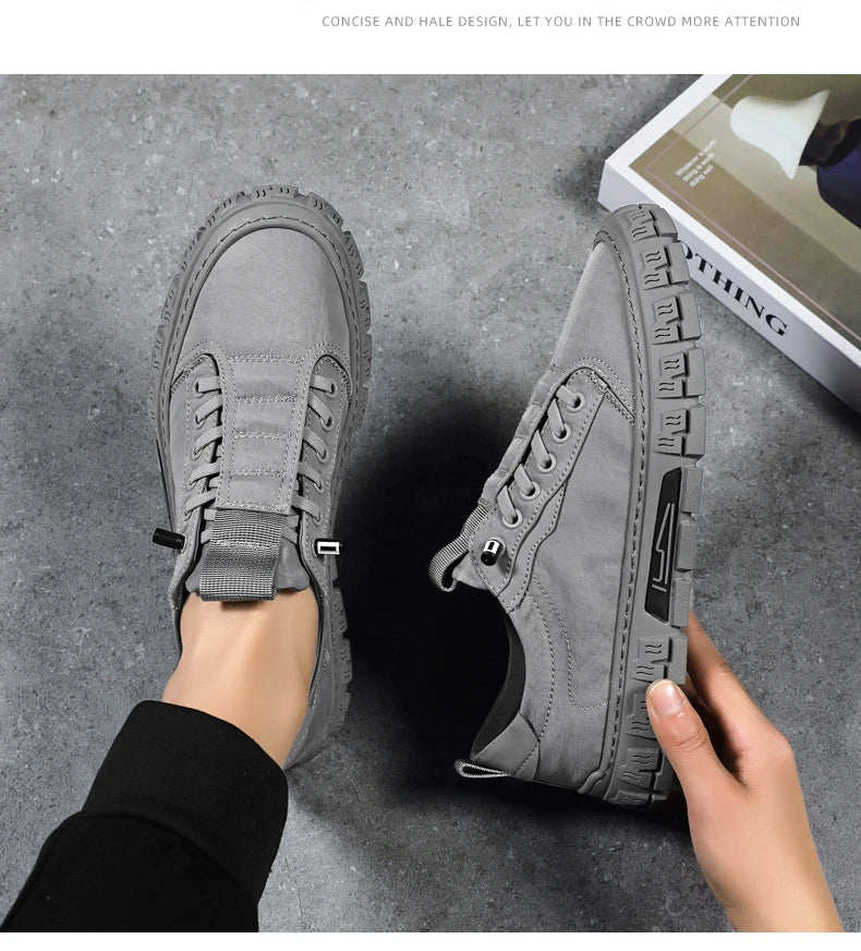 Men Shoes Ice Silk Canvas Shoes for Men 2023 New Breathable Sport Casual Shoes Slip on Men Sneakers Platform Vulcanized Loafers