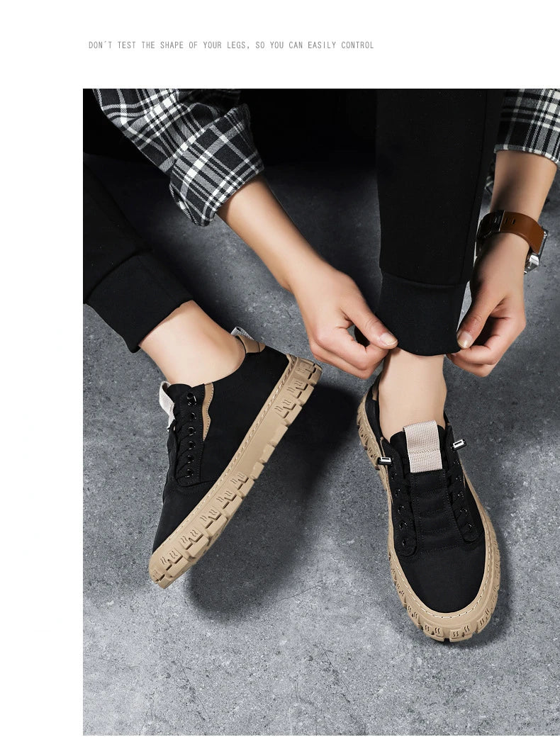 Men Shoes Ice Silk Canvas Shoes for Men 2023 New Breathable Sport Casual Shoes Slip on Men Sneakers Platform Vulcanized Loafers