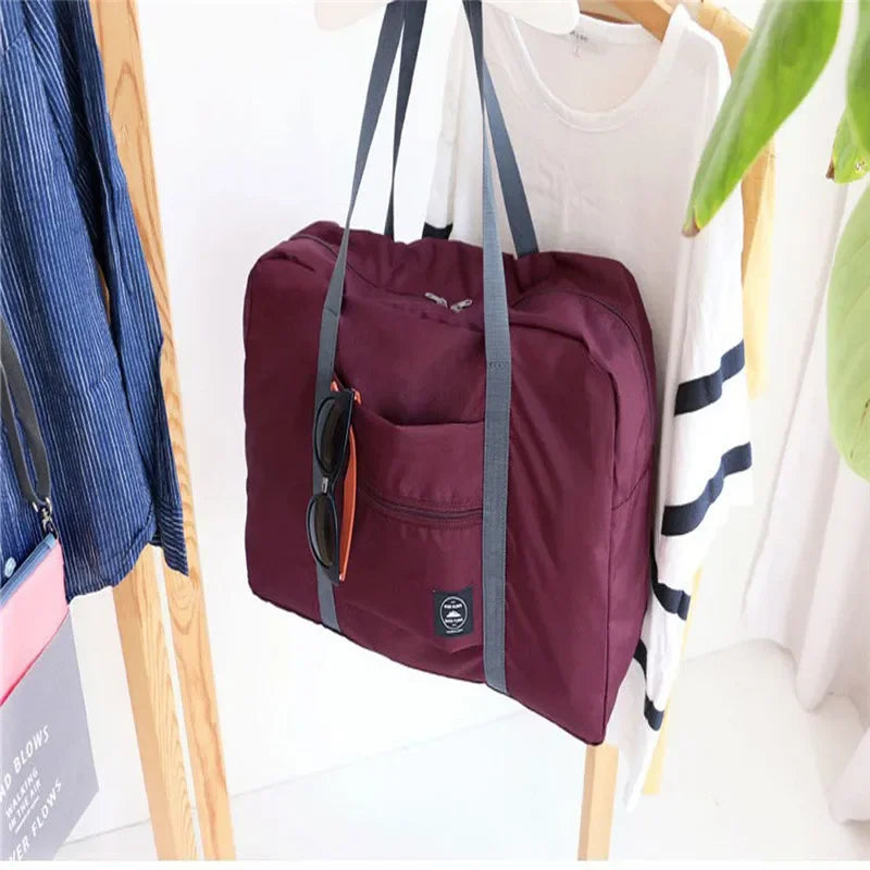Portable Multi-function Bag Folding Travel Bags Nylon Waterproof Bag Large Capacity Hand Luggage Business Trip Traveling Bags