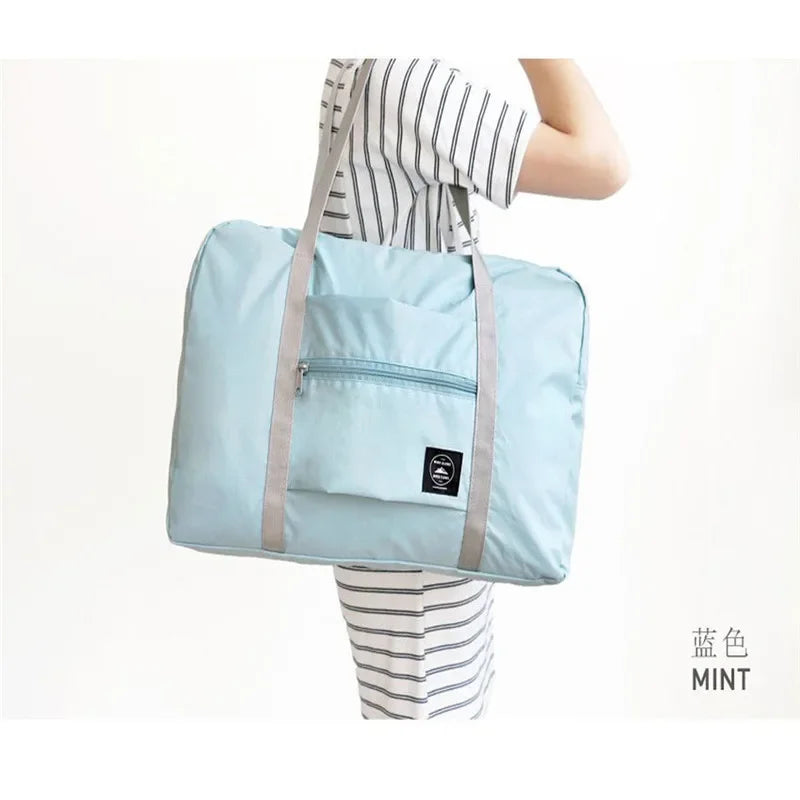 Portable Multi-function Bag Folding Travel Bags Nylon Waterproof Bag Large Capacity Hand Luggage Business Trip Traveling Bags