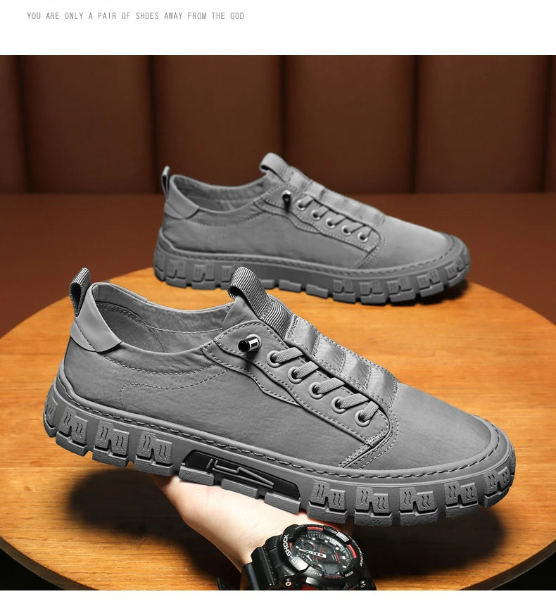 Men Shoes Ice Silk Canvas Shoes for Men 2023 New Breathable Sport Casual Shoes Slip on Men Sneakers Platform Vulcanized Loafers