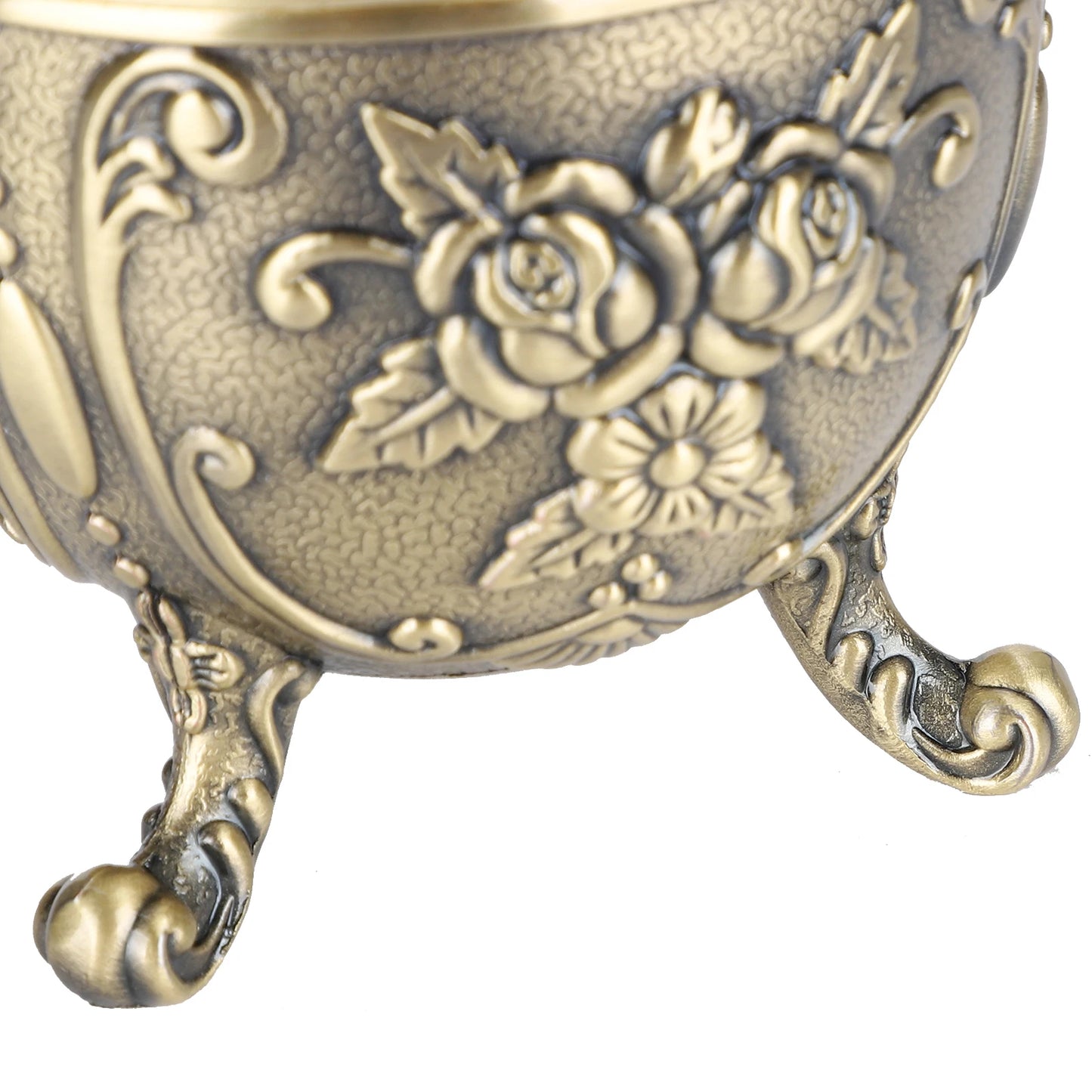 Vintage Incense Burner Holder Zinc Alloy Ornament Table Decoration Metal Craft Gift for Home Bedroom Office