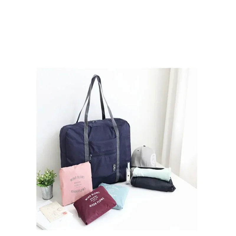 Portable Multi-function Bag Folding Travel Bags Nylon Waterproof Bag Large Capacity Hand Luggage Business Trip Traveling Bags