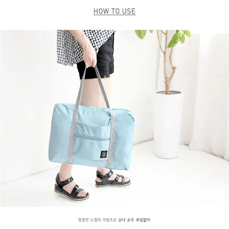 Portable Multi-function Bag Folding Travel Bags Nylon Waterproof Bag Large Capacity Hand Luggage Business Trip Traveling Bags