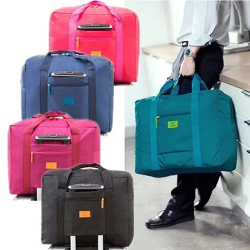 Portable Multi-function Bag Folding Travel Bags Nylon Waterproof Bag Large Capacity Hand Luggage Business Trip Traveling Bags
