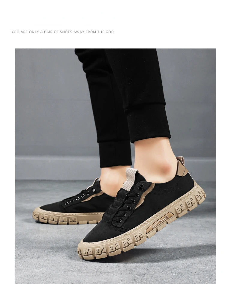 Men Shoes Ice Silk Canvas Shoes for Men 2023 New Breathable Sport Casual Shoes Slip on Men Sneakers Platform Vulcanized Loafers