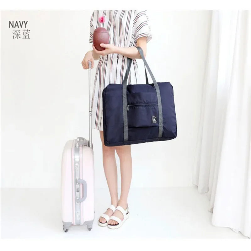 Portable Multi-function Bag Folding Travel Bags Nylon Waterproof Bag Large Capacity Hand Luggage Business Trip Traveling Bags