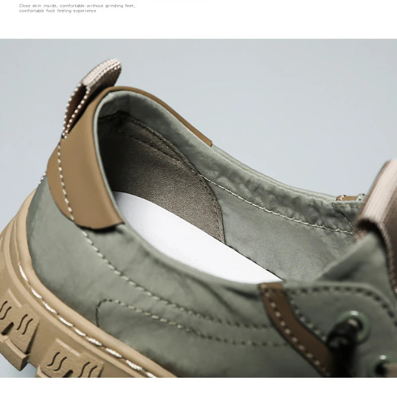 Men Shoes Ice Silk Canvas Shoes for Men 2023 New Breathable Sport Casual Shoes Slip on Men Sneakers Platform Vulcanized Loafers