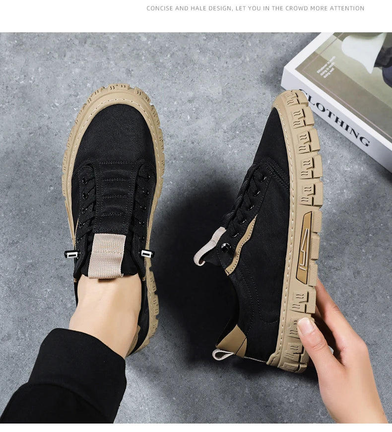 Men Shoes Ice Silk Canvas Shoes for Men 2023 New Breathable Sport Casual Shoes Slip on Men Sneakers Platform Vulcanized Loafers