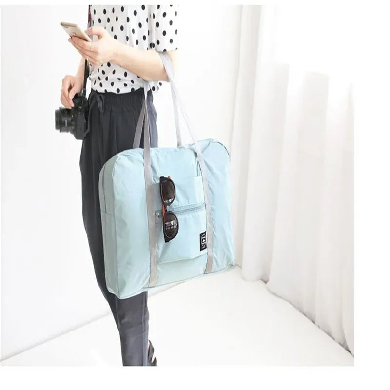 Portable Multi-function Bag Folding Travel Bags Nylon Waterproof Bag Large Capacity Hand Luggage Business Trip Traveling Bags