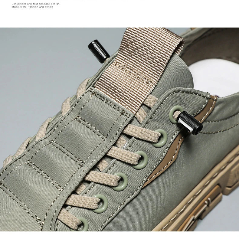 Men Shoes Ice Silk Canvas Shoes for Men 2023 New Breathable Sport Casual Shoes Slip on Men Sneakers Platform Vulcanized Loafers