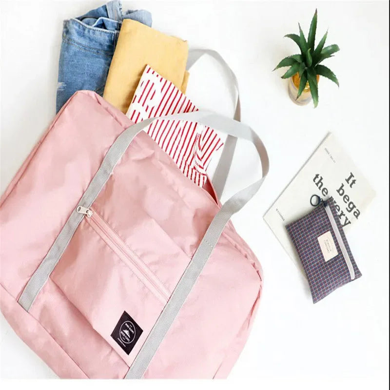 Portable Multi-function Bag Folding Travel Bags Nylon Waterproof Bag Large Capacity Hand Luggage Business Trip Traveling Bags