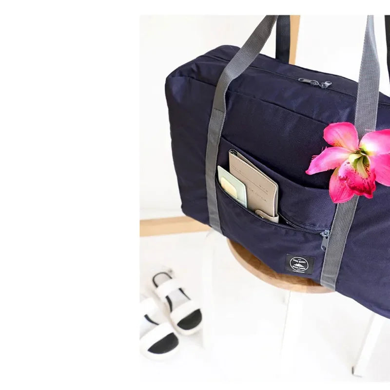 Portable Multi-function Bag Folding Travel Bags Nylon Waterproof Bag Large Capacity Hand Luggage Business Trip Traveling Bags
