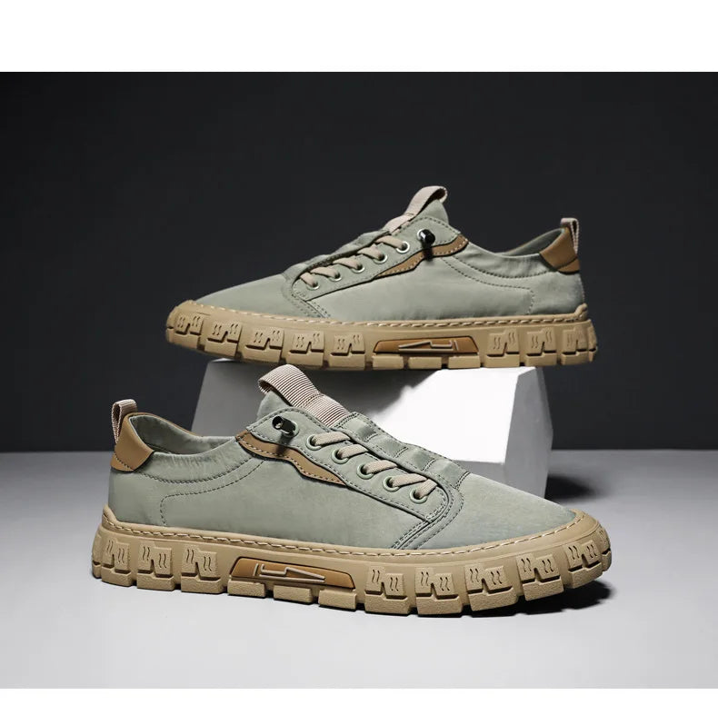 Men Shoes Ice Silk Canvas Shoes for Men 2023 New Breathable Sport Casual Shoes Slip on Men Sneakers Platform Vulcanized Loafers