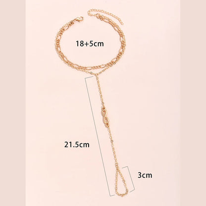 Creative Butterfly Link Chain Bracelet Connected Finger Ring Bangle Bracelets for Women Linked Hand Harness Couple Jewelry Gifts