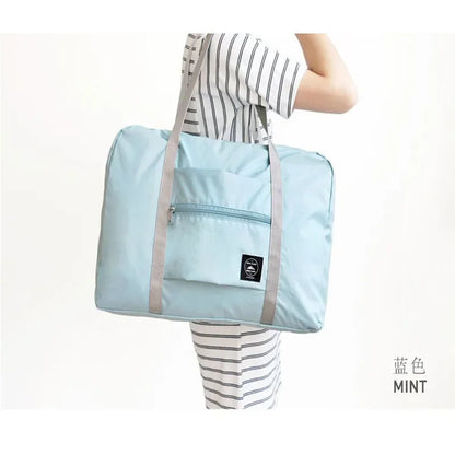 Portable Multi-function Bag Folding Travel Bags Nylon Waterproof Bag Large Capacity Hand Luggage Business Trip Traveling Bags