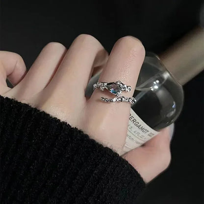 3-piece Double Layer Ring Set for Women's Punk Dark Wind Ring Set Y2K Student Light Luxury Advanced Open Ring Party Jewelry Gift
